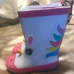 New Girls Unicorn Rubber Boots